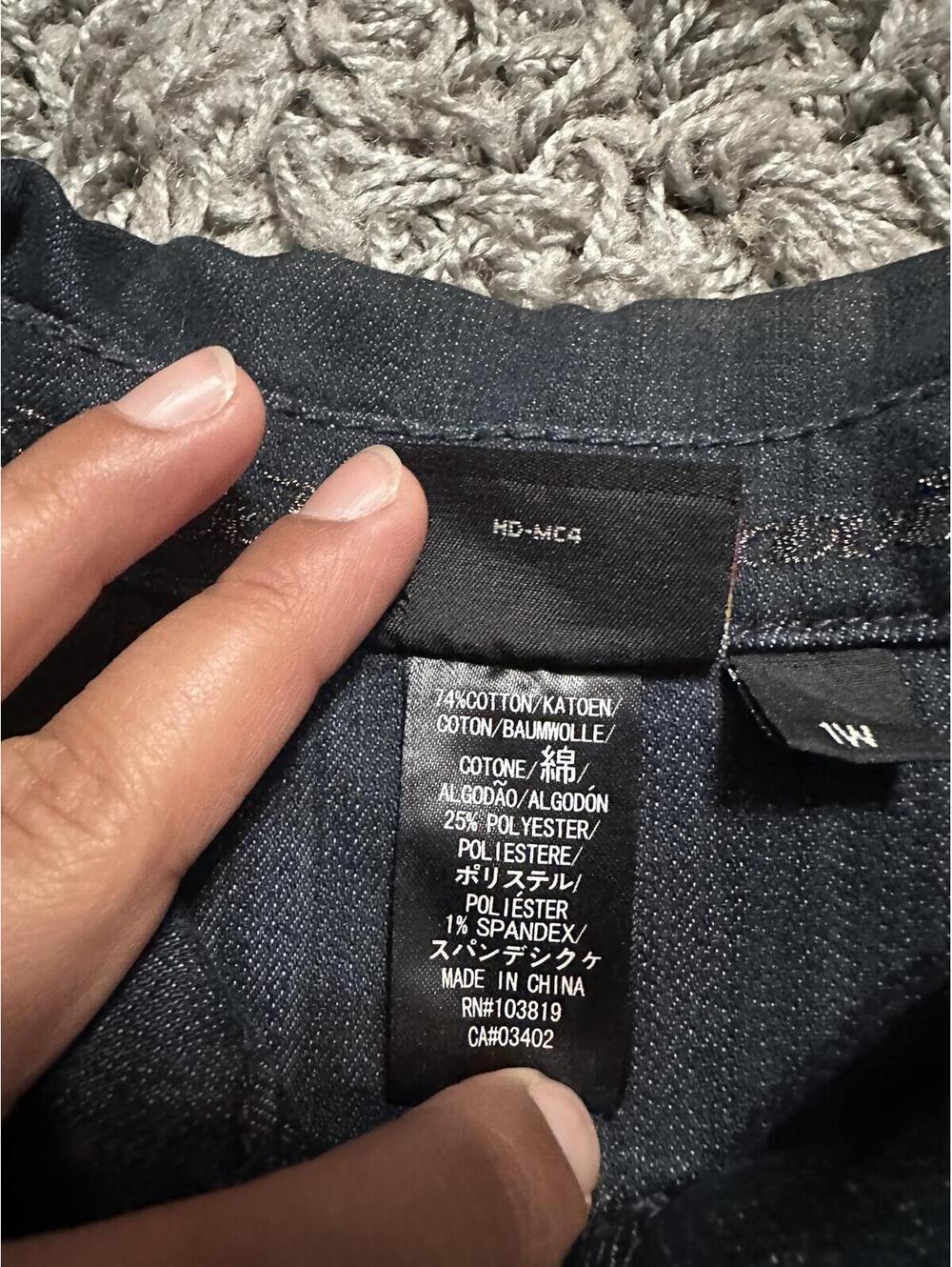 2000s Womens Harley Davidson Denim Jacket Size 1X - Picture 4 of 8